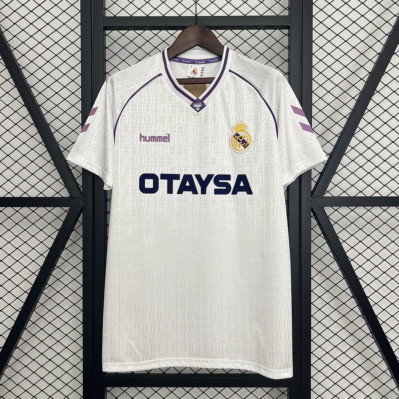 Retro 1990-92 Real Madrid Home Football jersey retro