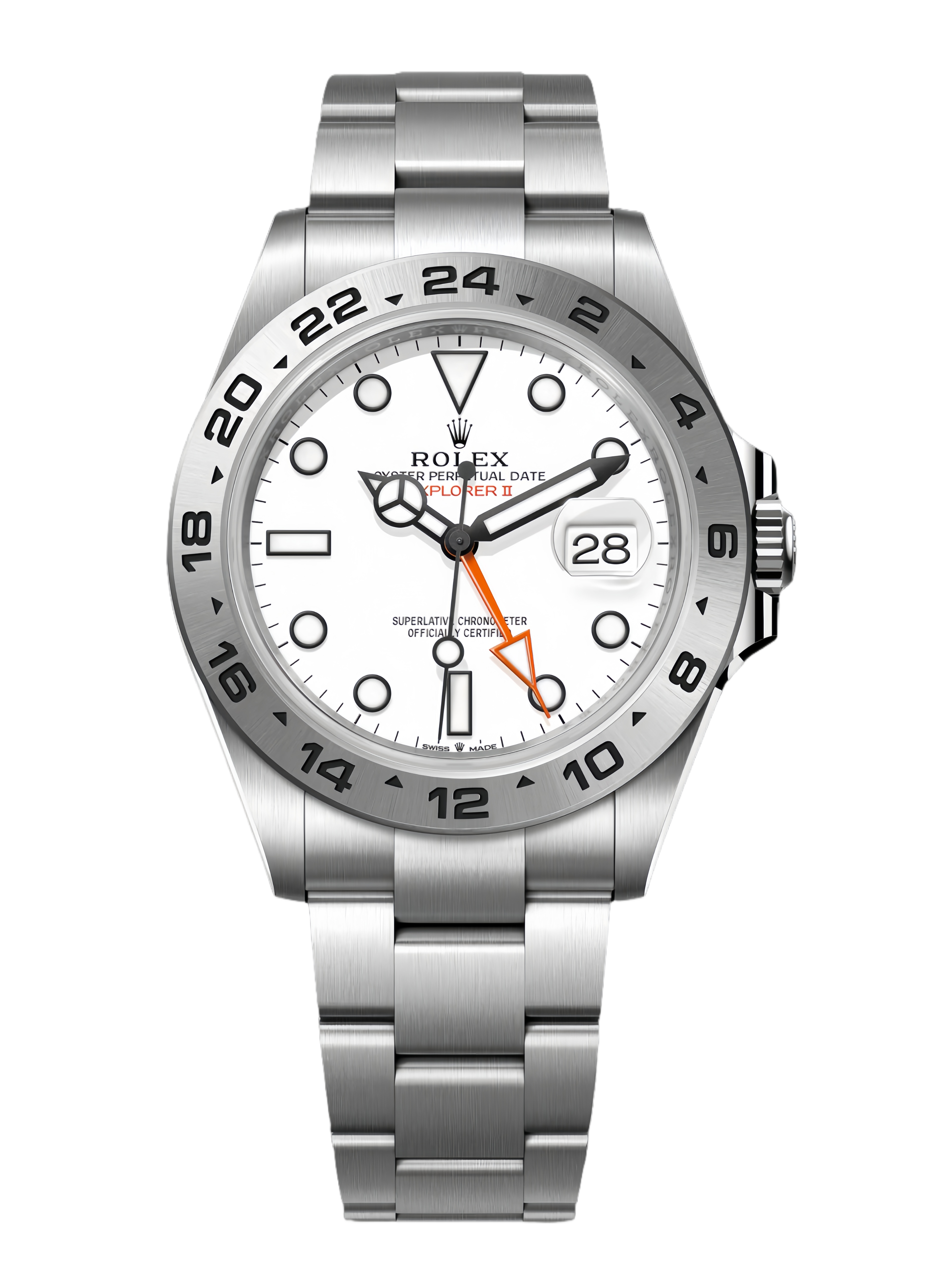 【Super Clone】Rolex Explorer II m226570 0001 Stainless Steel White Dial 42MM Mens Replica Watch