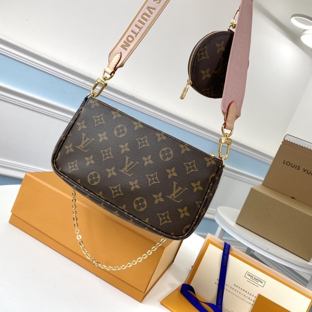 Louis Vuitton Multi Pochette Accessoires Monogram Canvas Rose Clair 24cm M44840