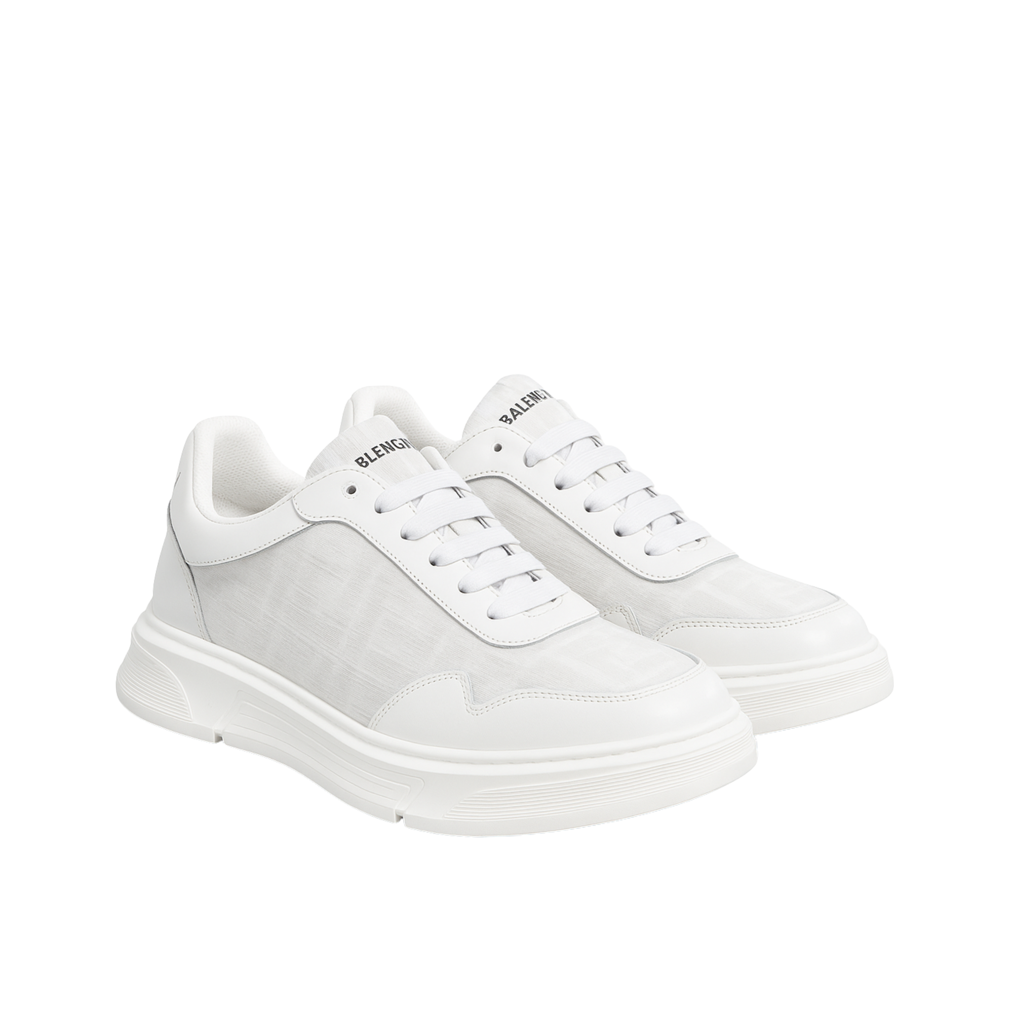 Fendi Ff Motif Low Top Sneakers White