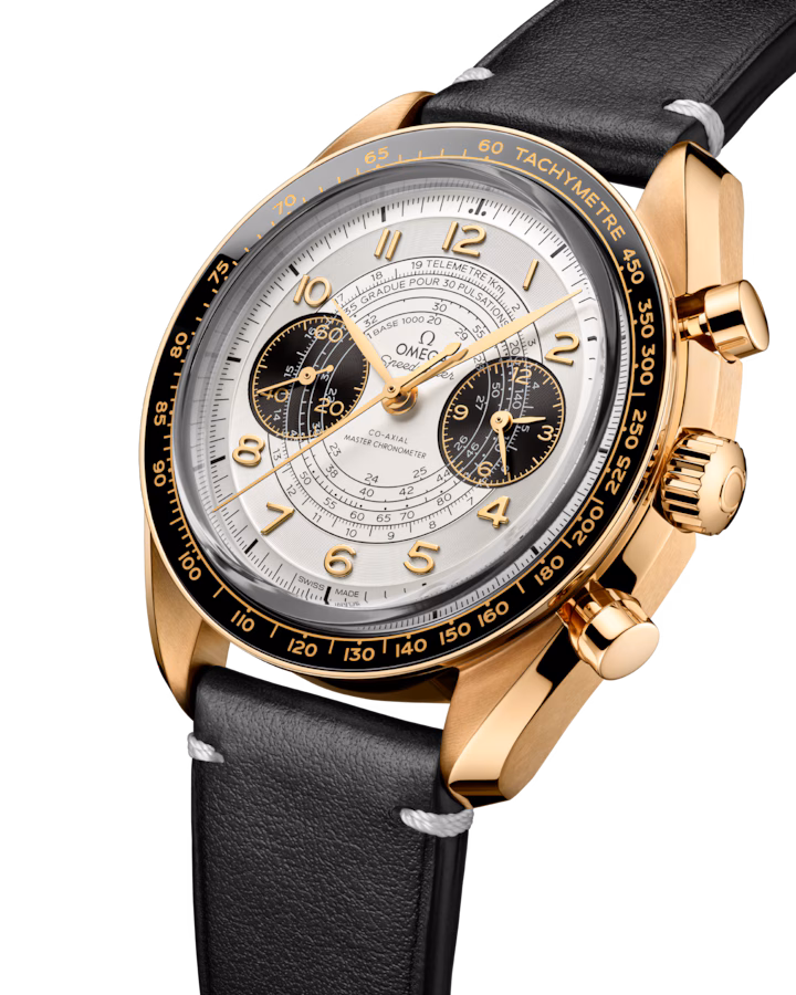 Omega Speedmaster Chronoscope Silver Dial 43mm Moonshine™ 18k Rose Gold Strap 522.62.43.51.02.001