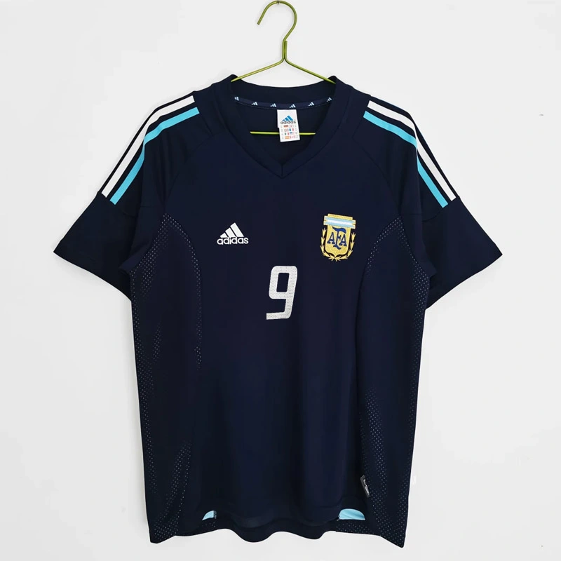 retro 2002 Argentina away retro football jersey Fan version