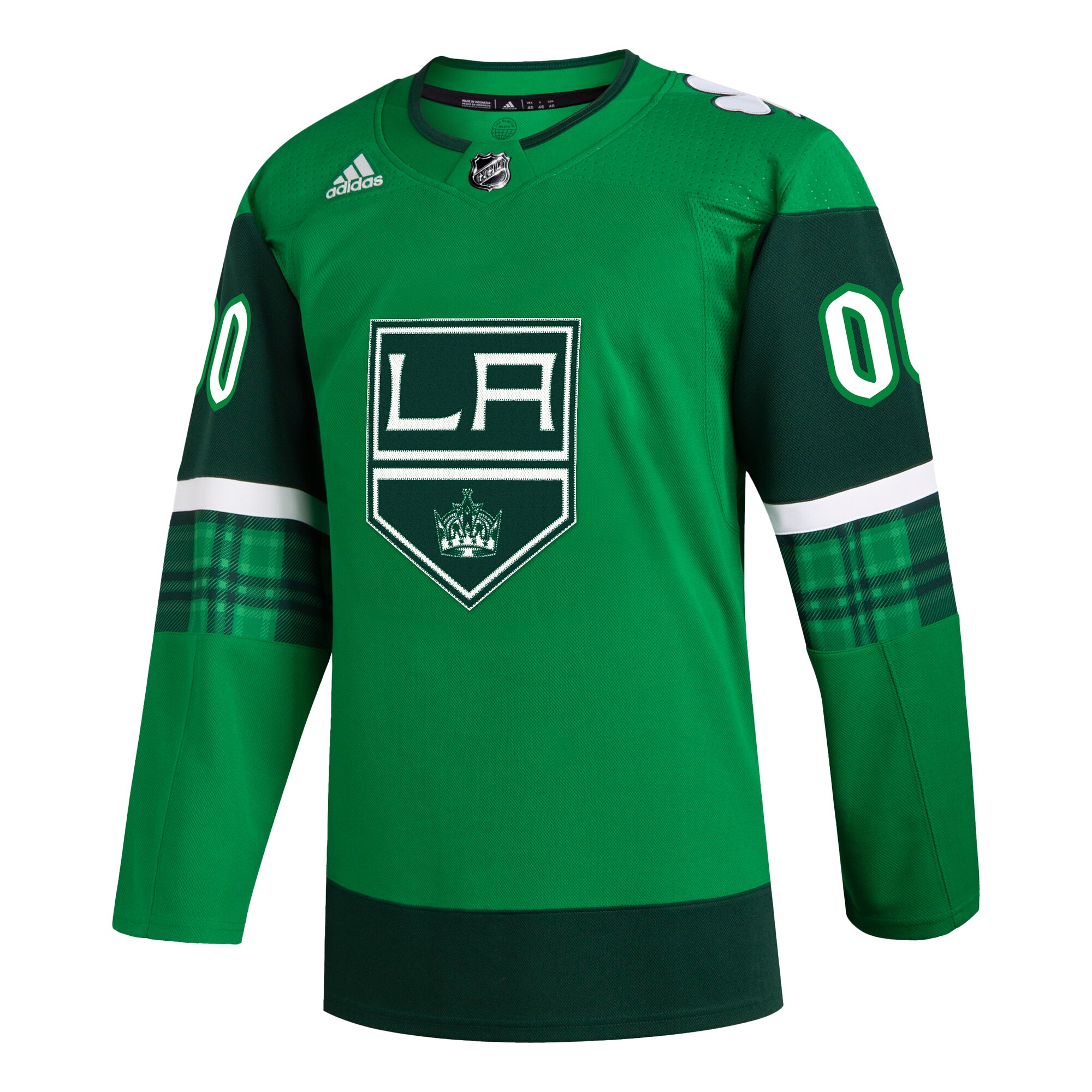 Los Angeles Kings adidas St. Patrick’s Day Authentic Custom Jersey – Kelly Green