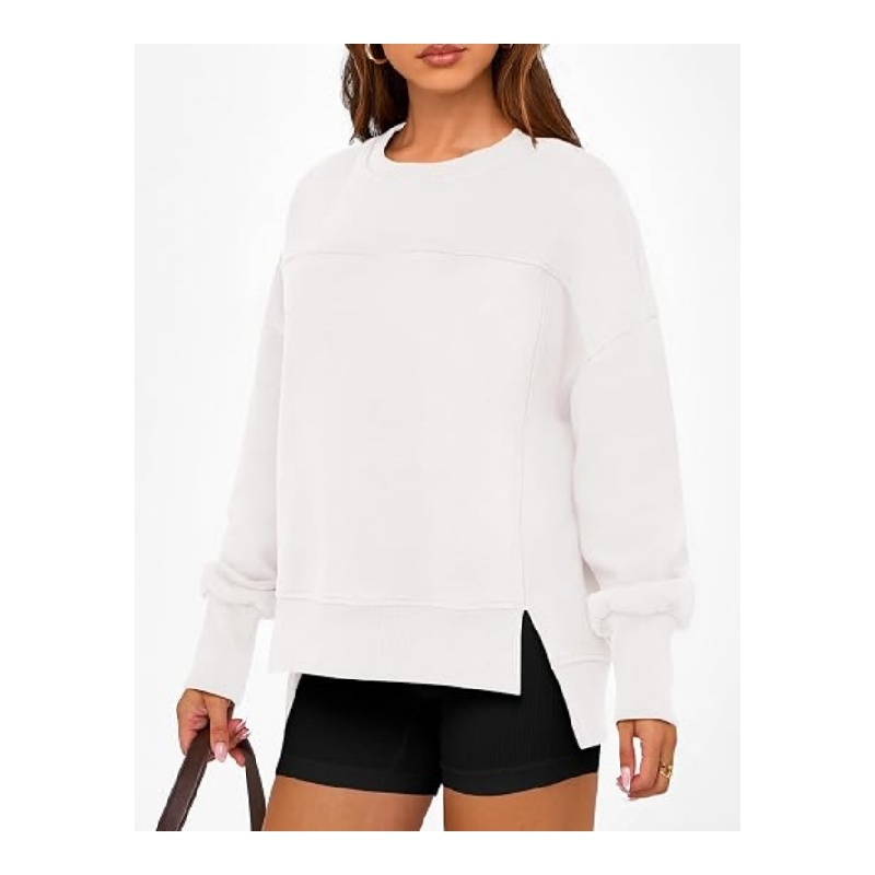 Womens Crewneck Sweatshirts Fleece Pullover