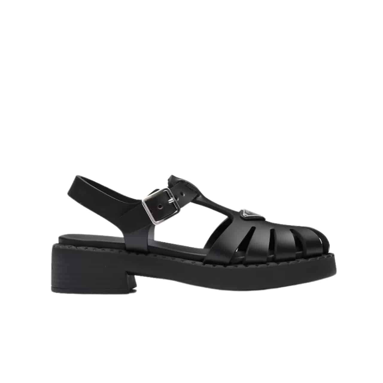 Prada Sporty Foam Rubber Sandals Black 1X857M 3Lkk F0002 F 050