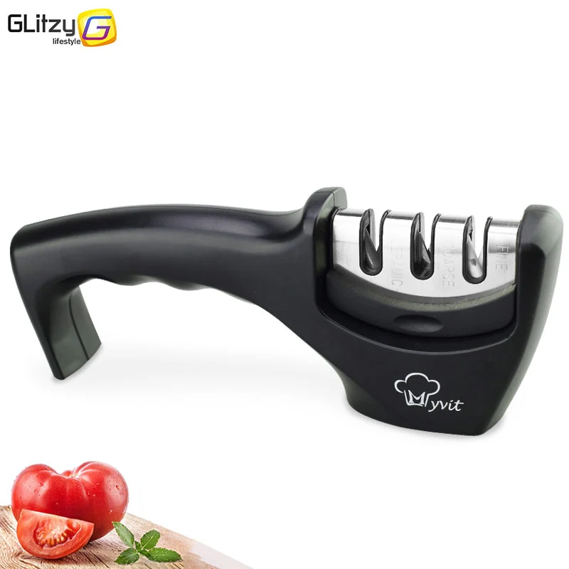 Knife Sharpener 3 Stages Professional Kitchen Sharpening Stone