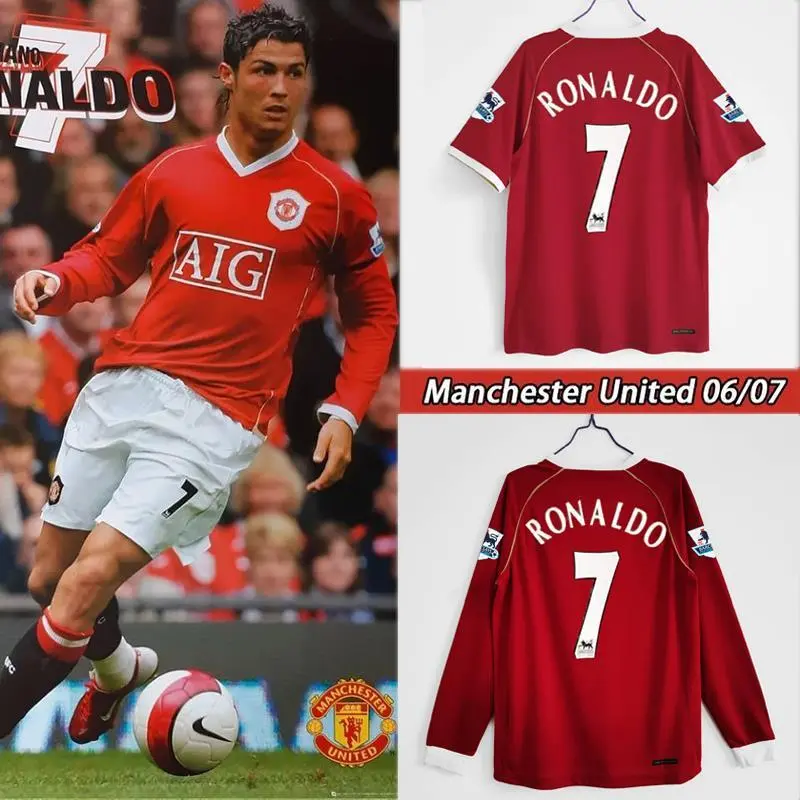 Retro 2006-07 Manchester United home Football jersey retro