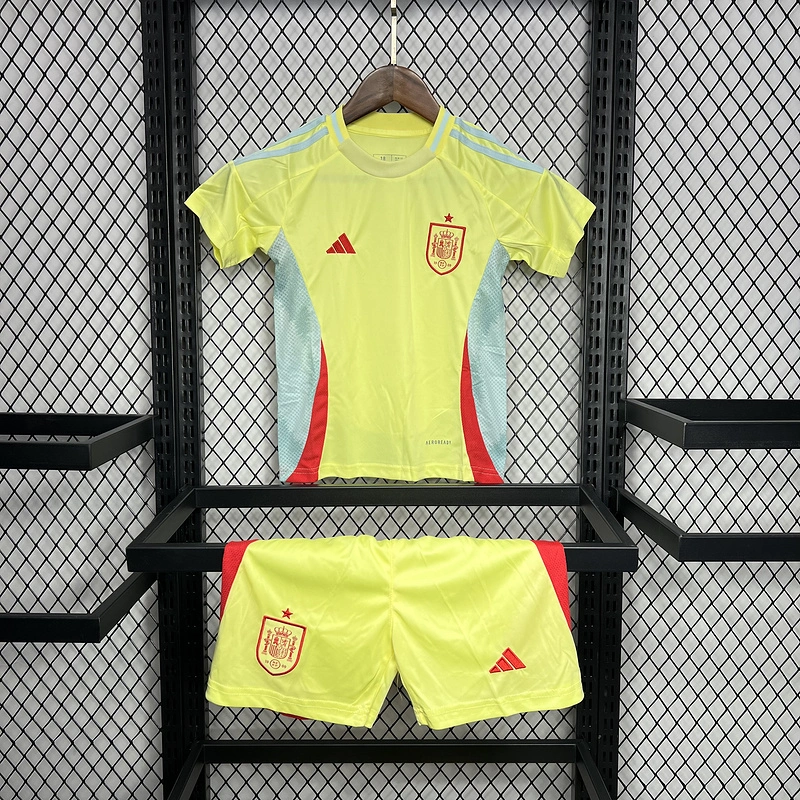 2024-25 Spain Euro Away Kids Kit Football Jersey