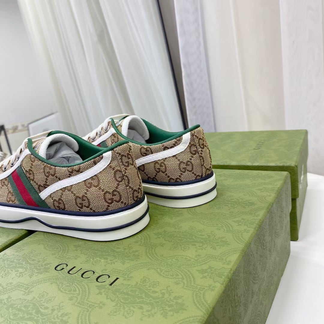 Gucci Tennis 1977 Sneaker Beige Abony 606111 Hvk20 9766
