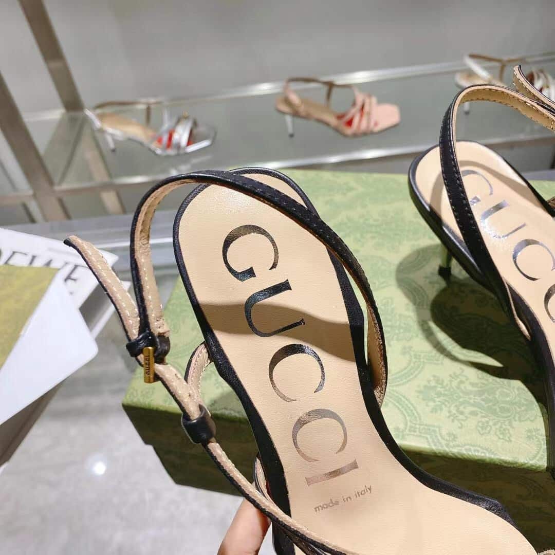 Gucci Black Mid Heel