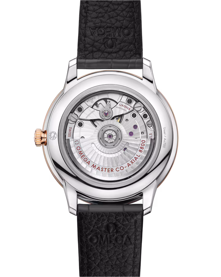 Omega De Ville Prestige 40 mm Grey Dial Stainless Steel and Sedna™ 18k Rose Gold Strap 434.23.40.20.06.001