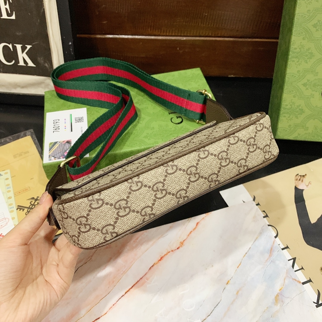 Gucci Ophidia Mini Bag Brown 22Cm