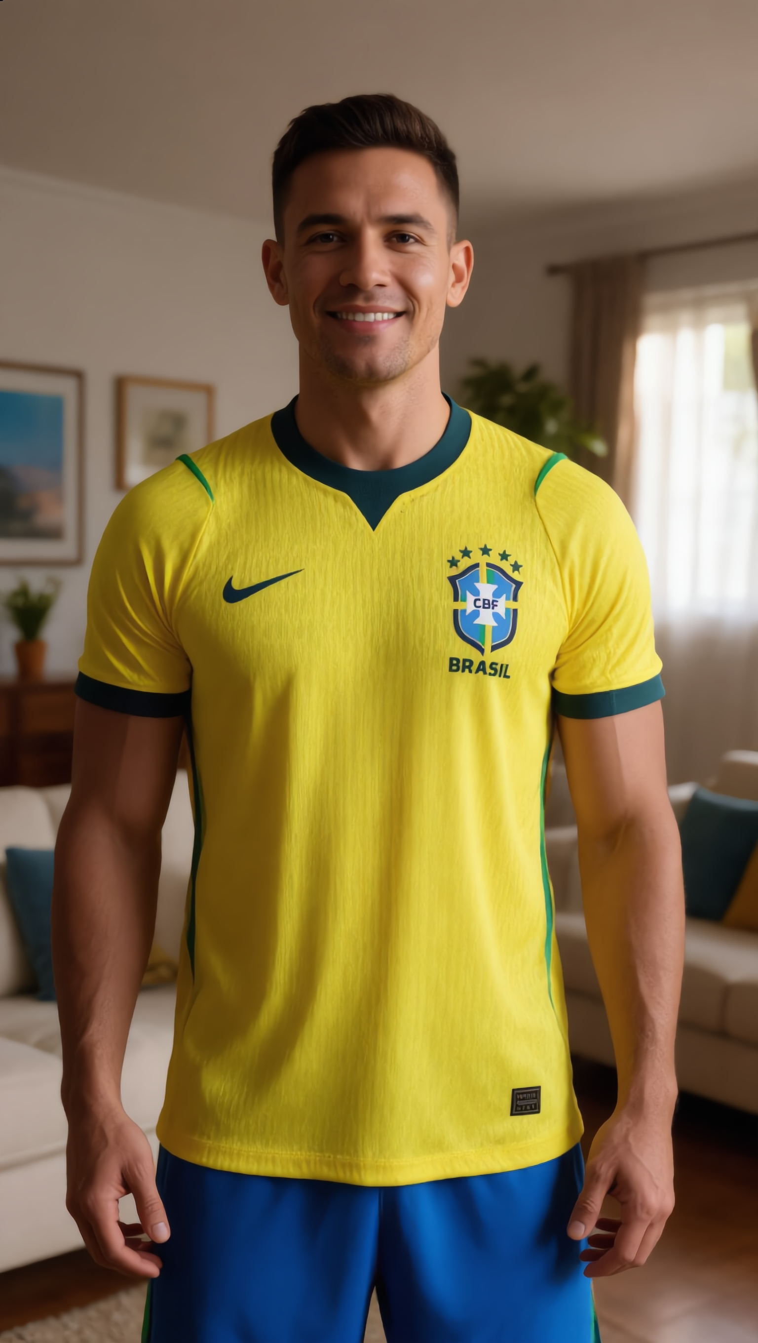 World Cup 2026 Brazil Team Home Football Jersey Player Version - JerseyFun