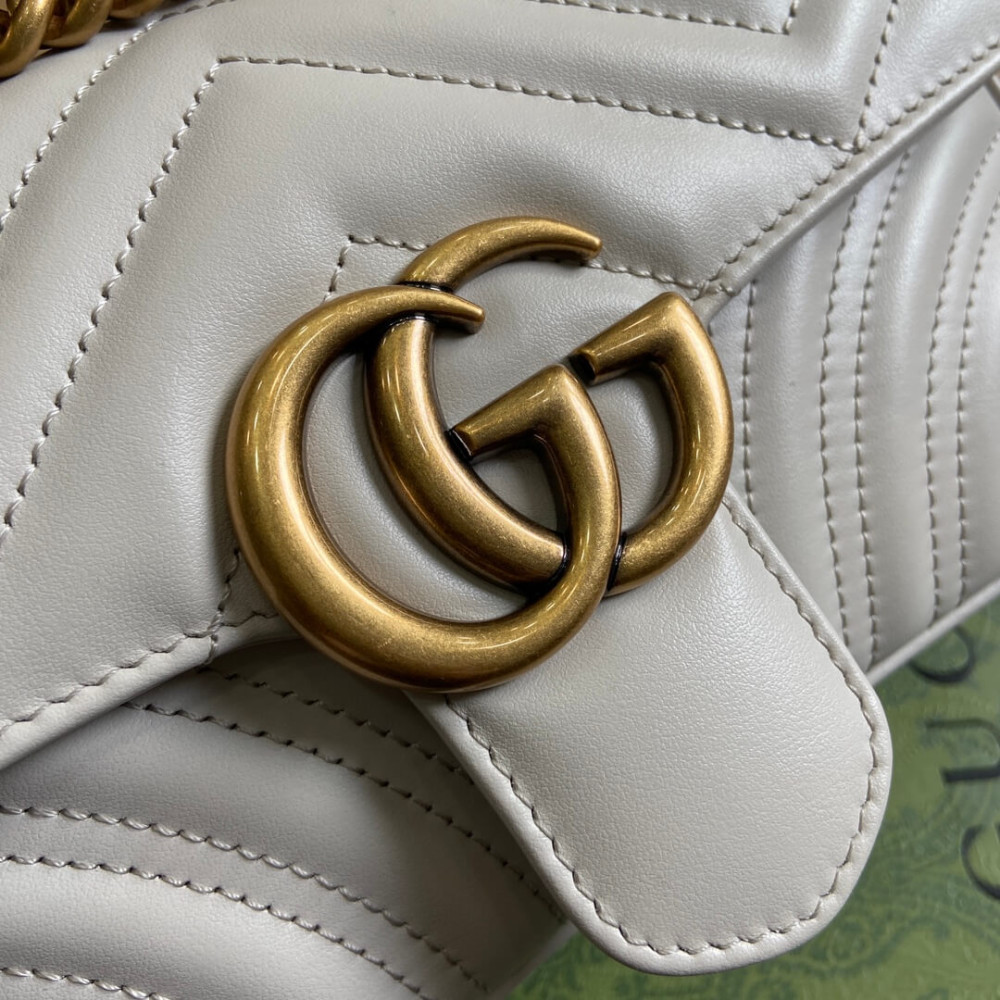 Gucci GG Marmont Matelasse Mini Bag Light Grey