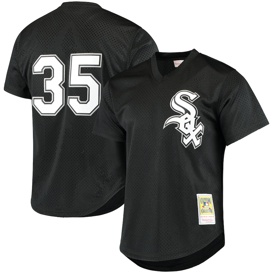 Frank Thomas Chicago White Sox Mitchell&Ness Cooperstown Mesh Batting Practice Jersey Black