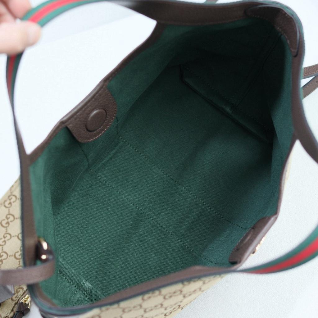Gucci Giglio small Tote Bag 25cm/9.8in Beige And Brown 860845