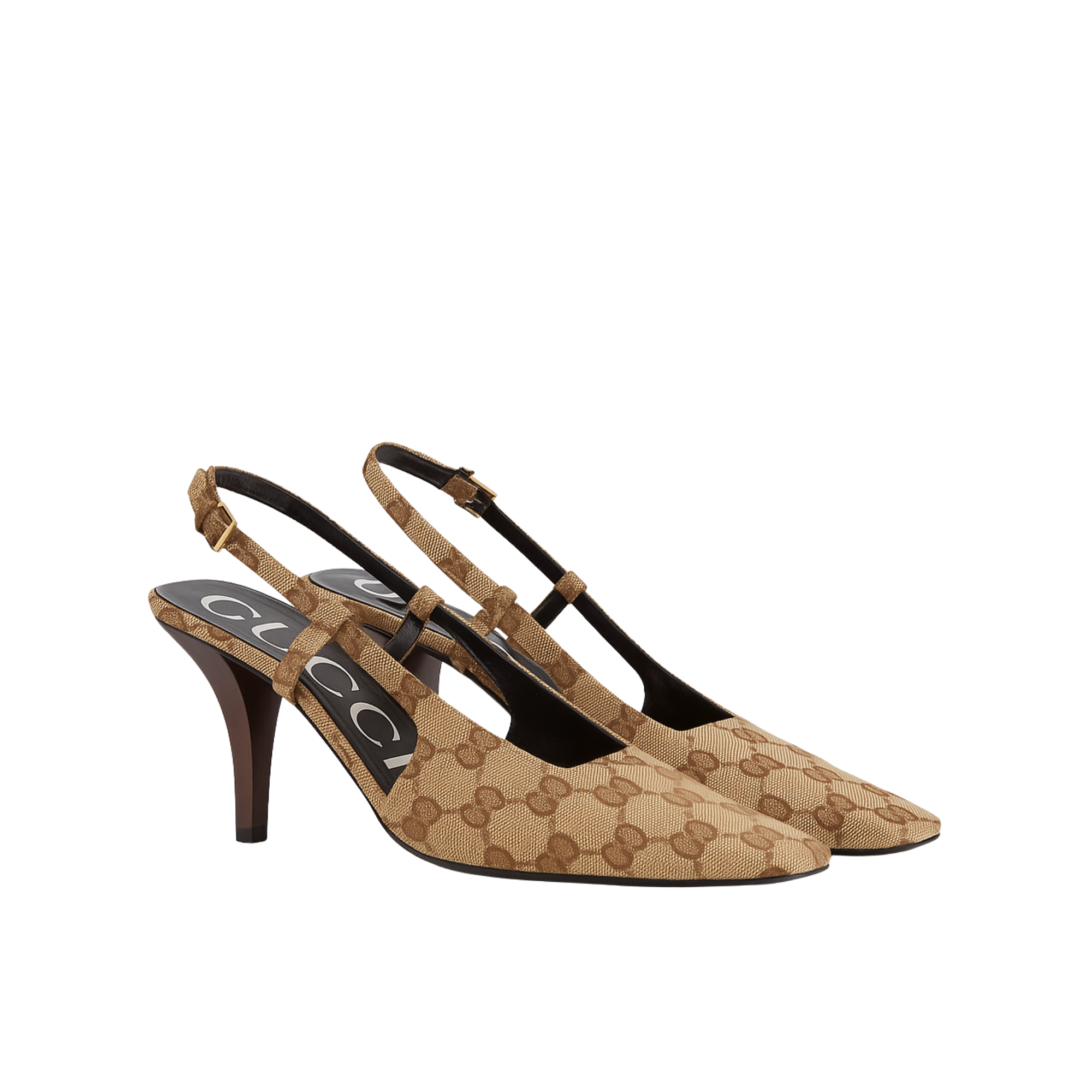 Gucci Women?S Gg Slingback Pump Beige ?675420 Ky980 9763