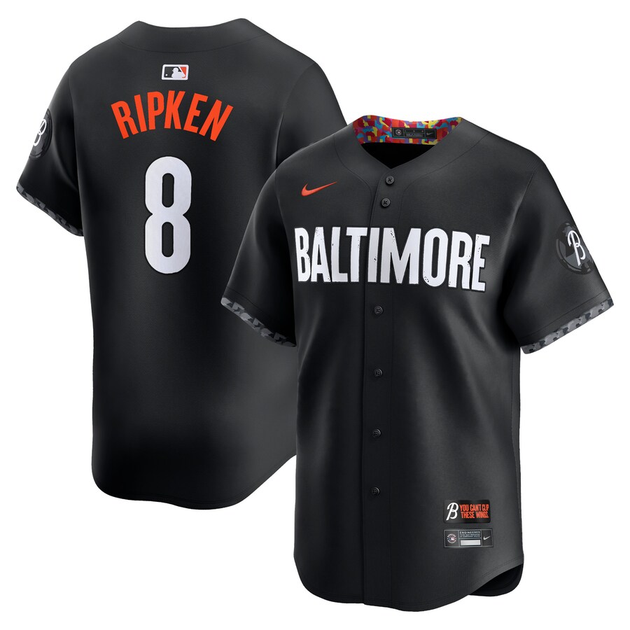 Cal Ripken Jr. Baltimore Orioles City Connect Retired Player Jersey Black