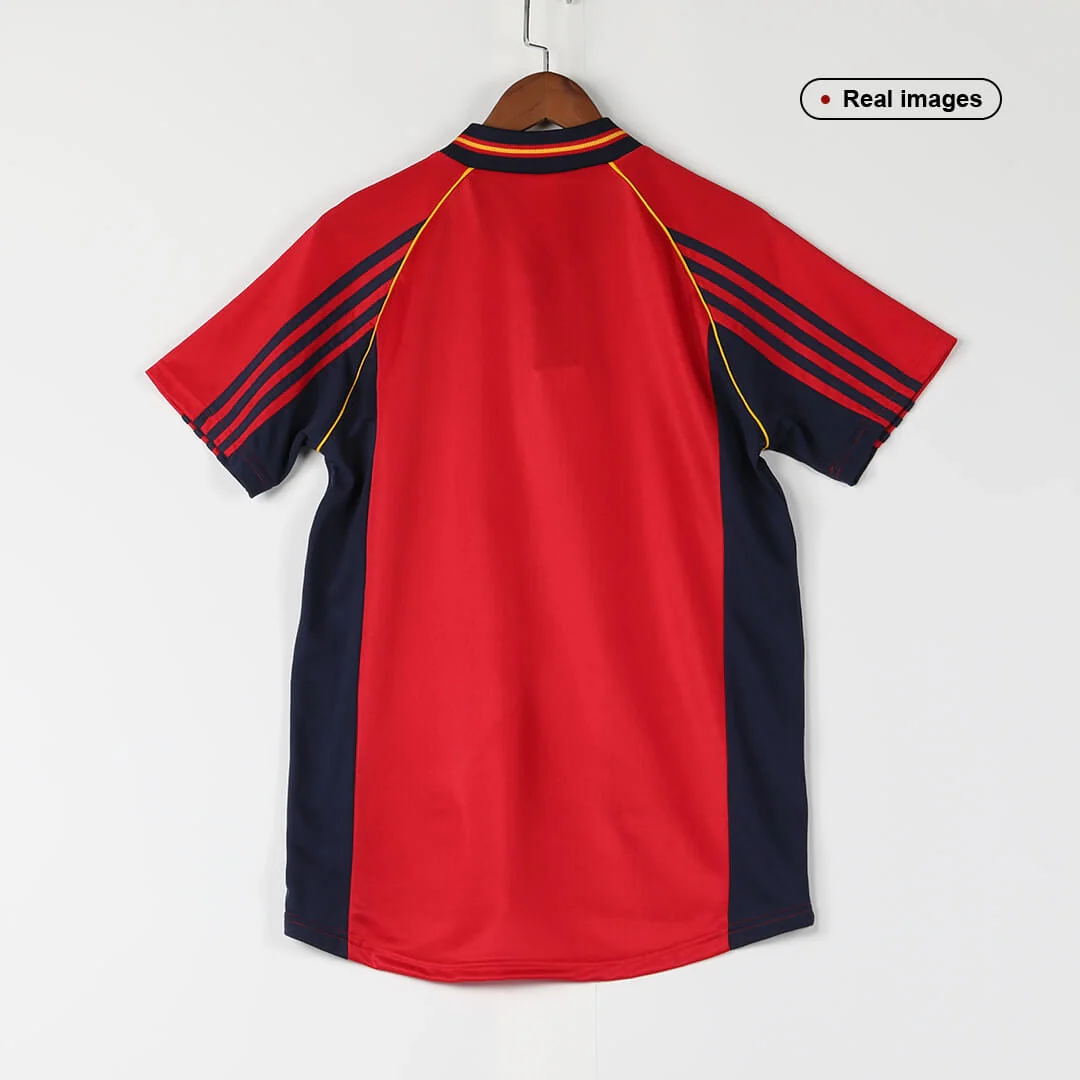RAÚL #10 Spain 1998 Home Retro Football Jersey