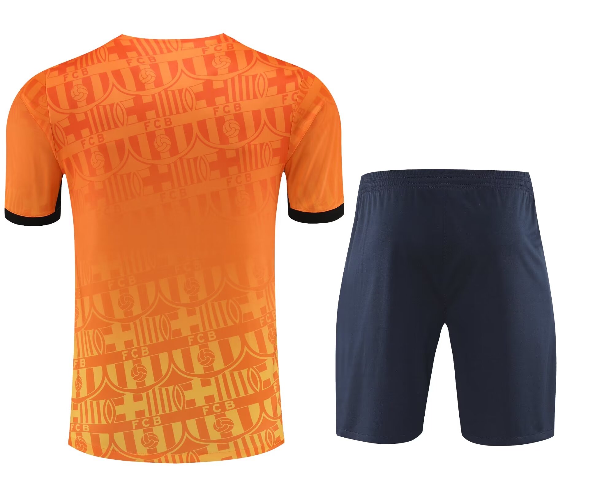 2024/2025 Barcelona Pre-match Training orange Shirt+Shorts 1:1 Thai Quality