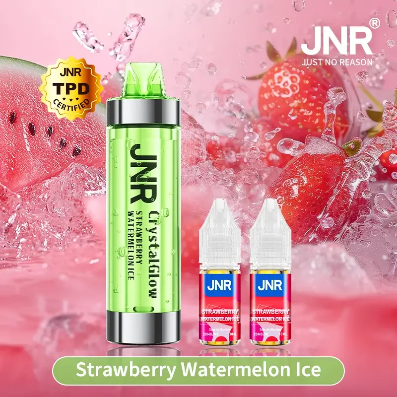 JNR Crystal Glow 33K Puffs - Kit Pod Remplissable et Rechargeable
