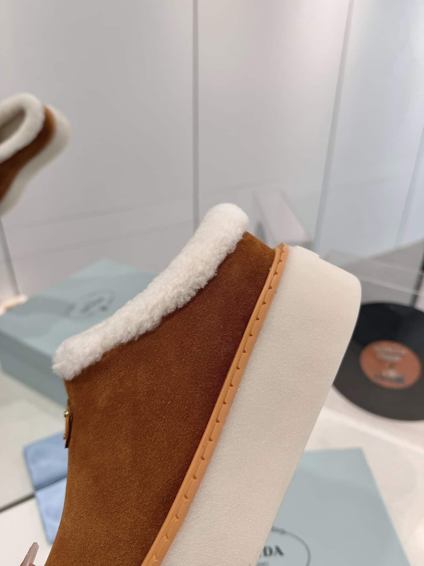 Prada Suede Mules Cinnamon 1S715N X0O F0401 F Zg50