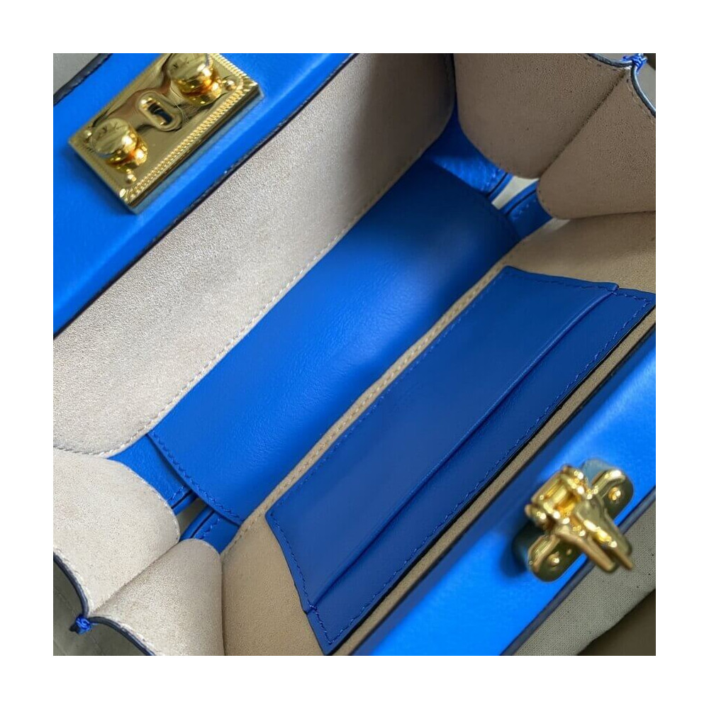 Gucci Interlocking G Mini Bag in Blue Leather