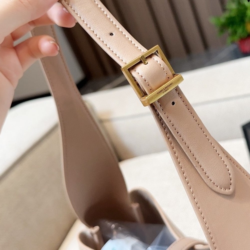 Saint Laurent Le 5 A 7 Supple Small In Grained Leather Rose 24Cm