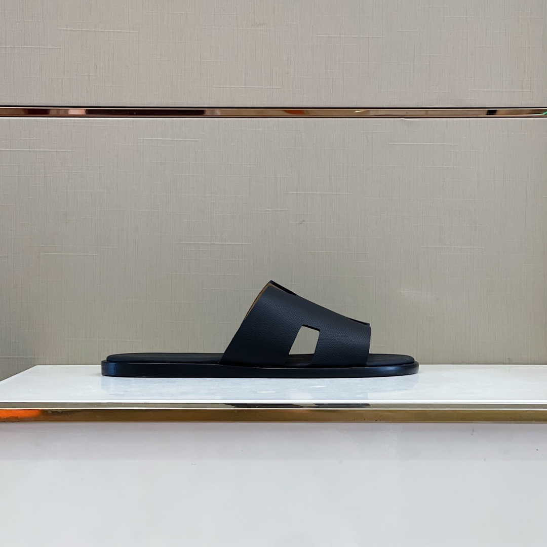 HERMES IZMIR SANDAL BLACK