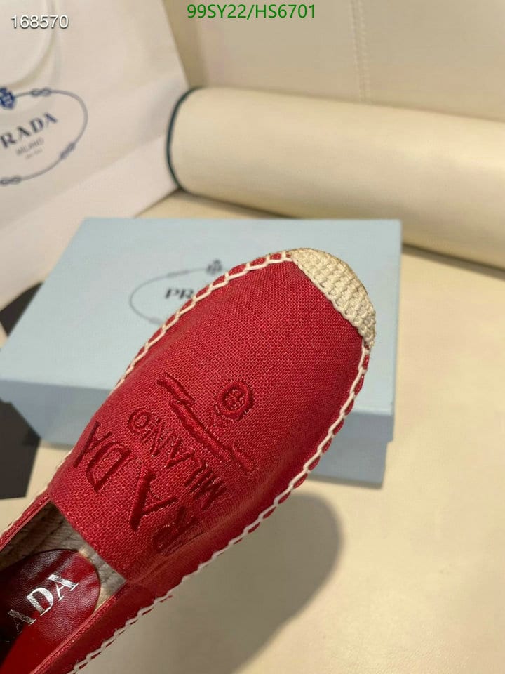 Prada Linen Espadrilles Red