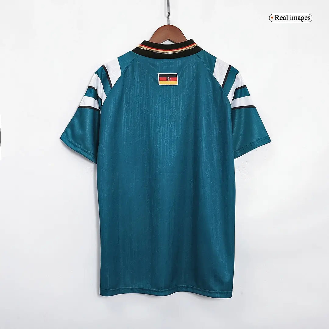 Retro Germany Away Football Jersey Euro Cup 1996