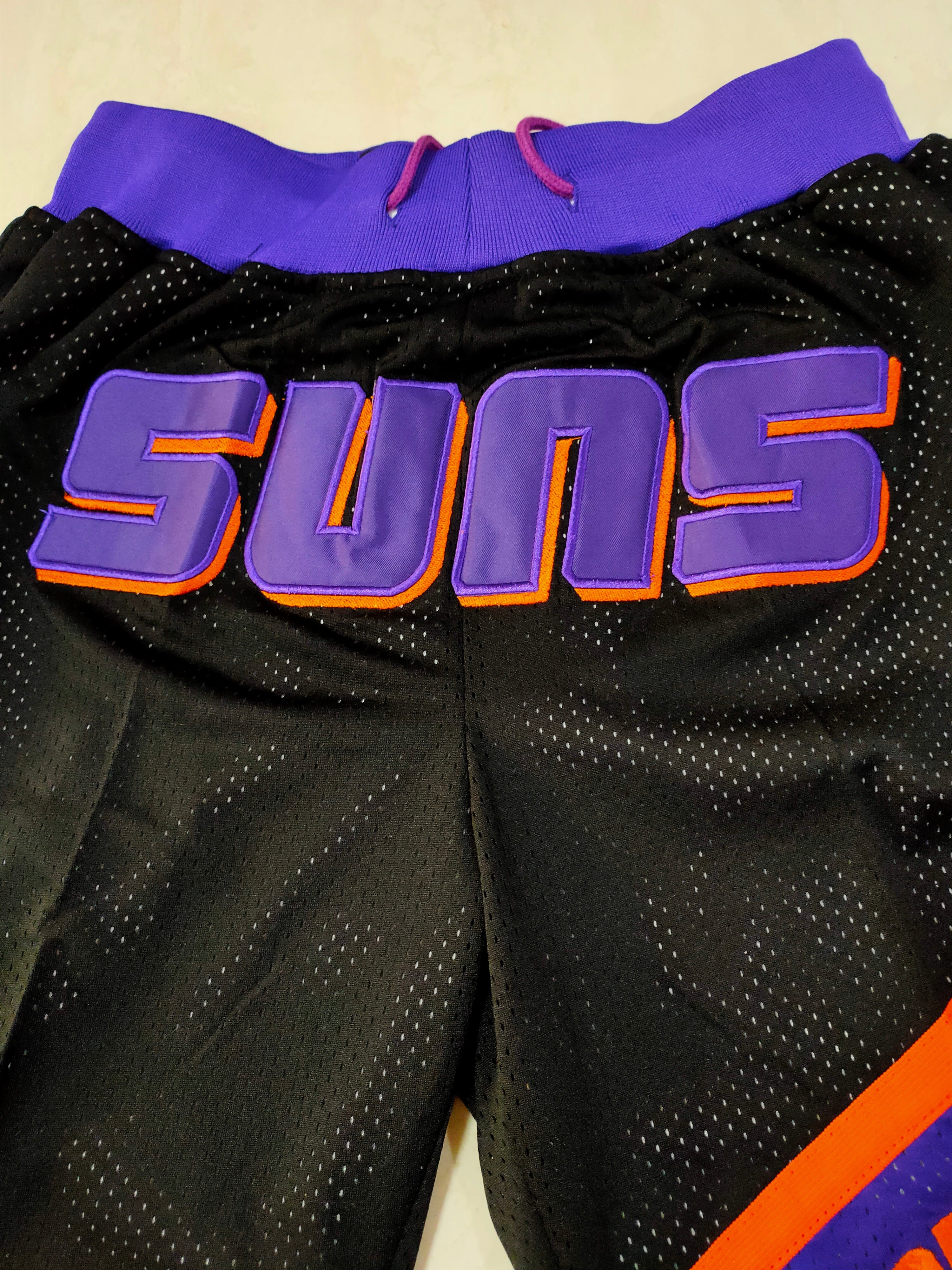 Phoenix Suns Black Juston Retro Pocket Shorts