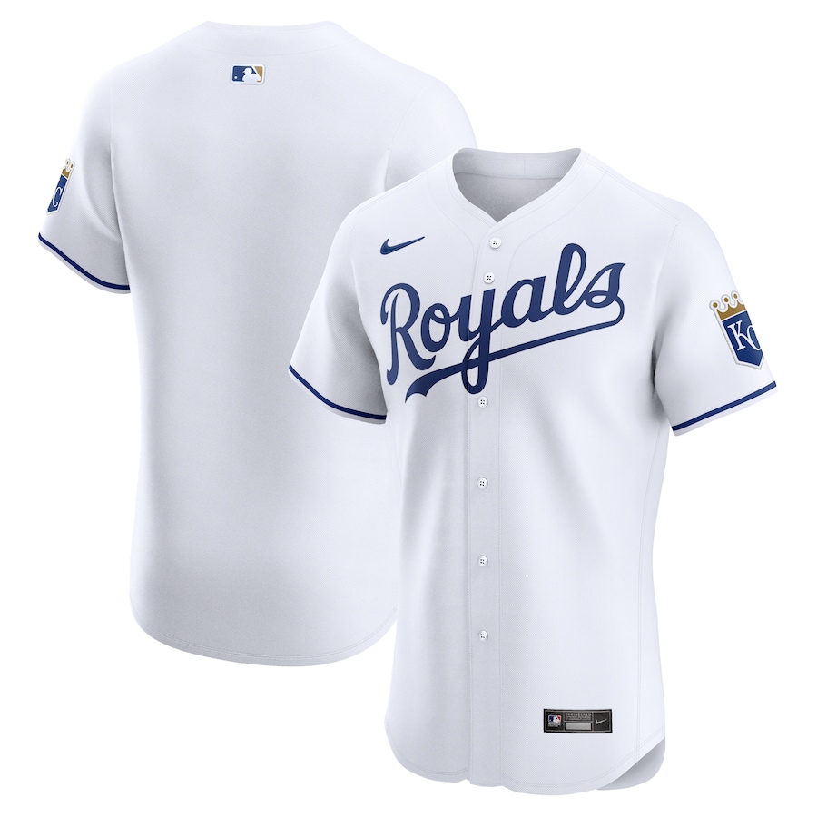 Kansas City Royals Home Elite Jersey White