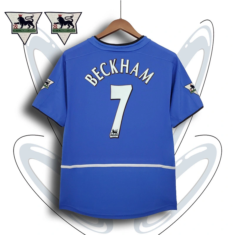 Retro 2002-04 Manchester United away BECKHAM v.NISTELROOY GIGGS KEANE Football jersey retro