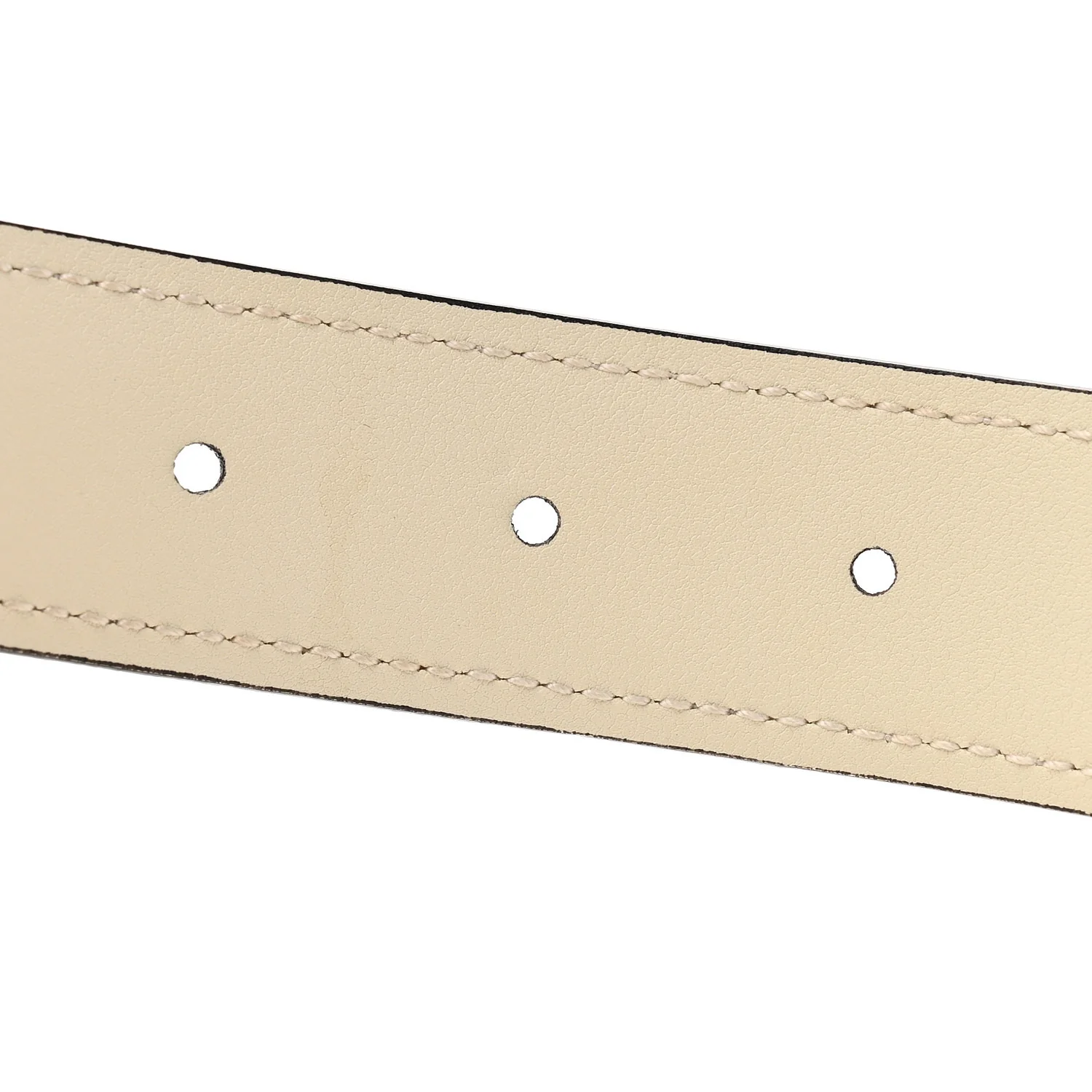 Ciny Lux Calfskin Blondie Belt 100 40 White