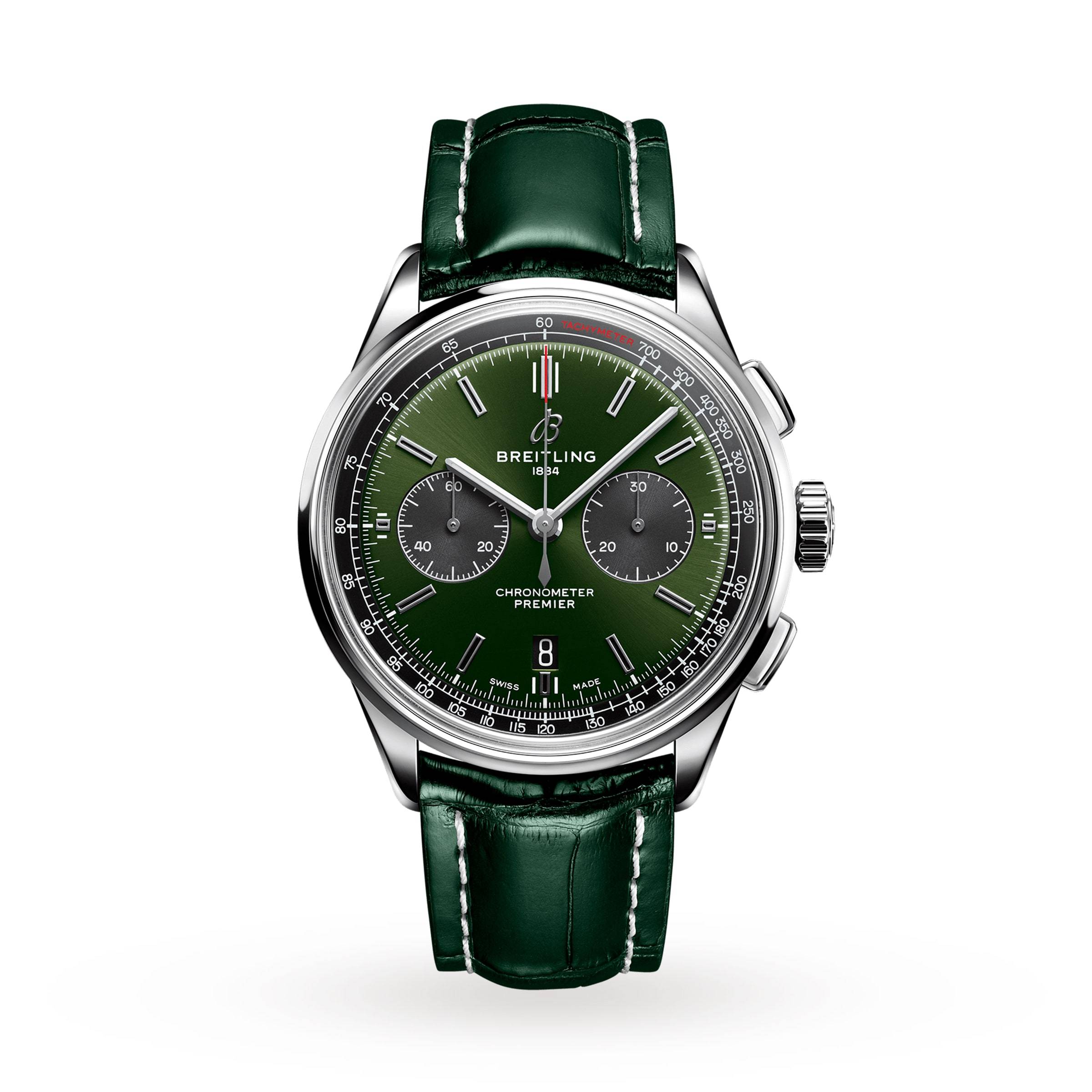 Breitling Premier B01 Chronograph 42mm Mens Watch Leather-P17532071