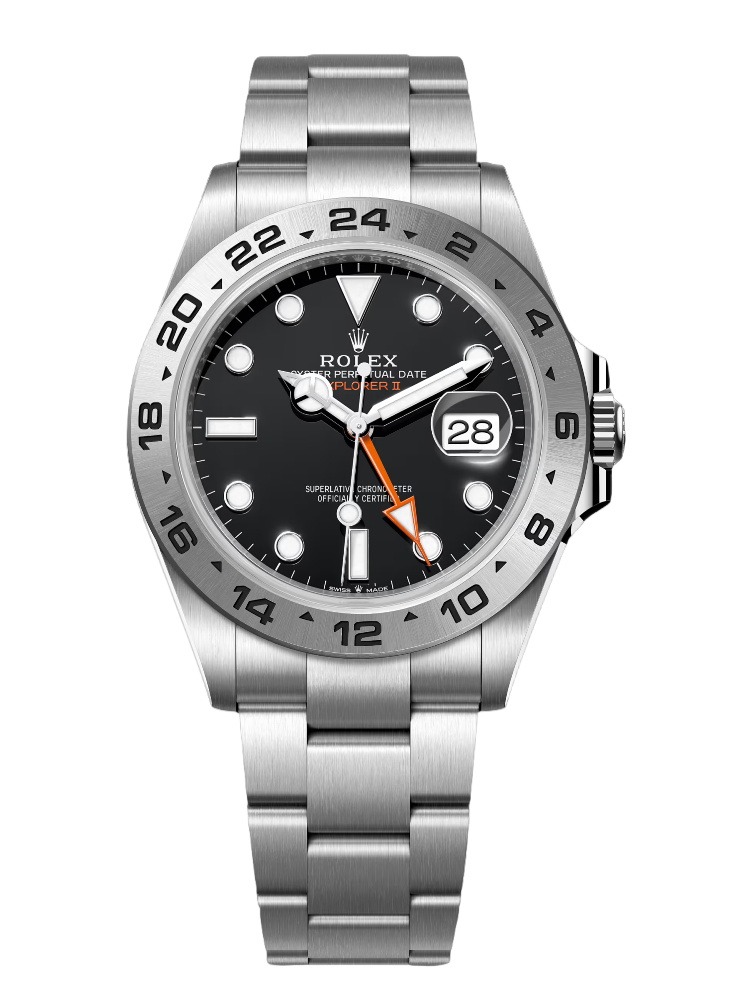 【Super Clone】Rolex Explorer II m226570 0002 Stainless Steel Black Dial 42MM Mens Replica Watch
