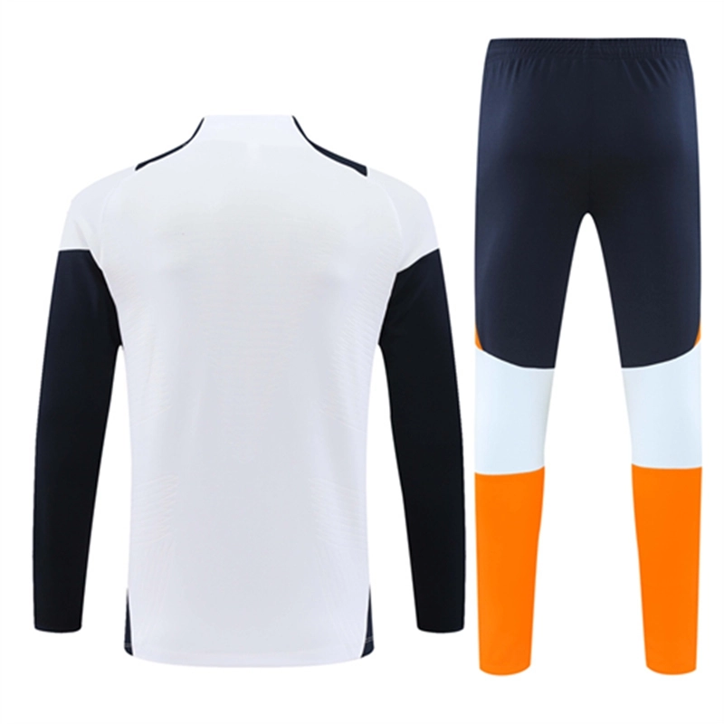 2024-25 Real Madrid White Long Sleeve Training Suit