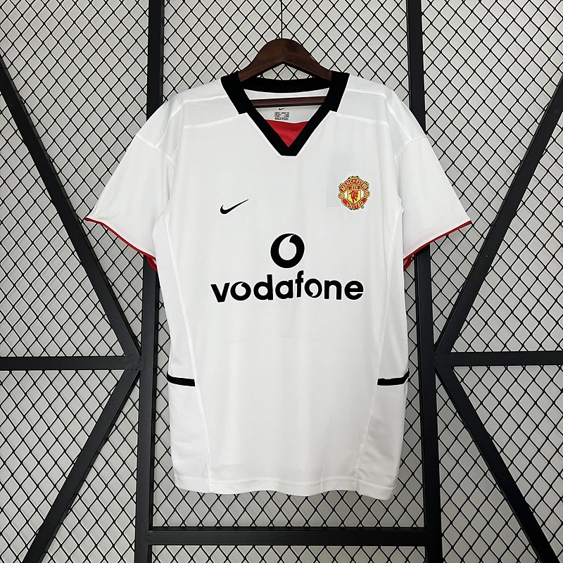 Retro 2002-03 Manchester United away BECKHAM v.NISTELROOY GIGGS KEANE Football jersey retro