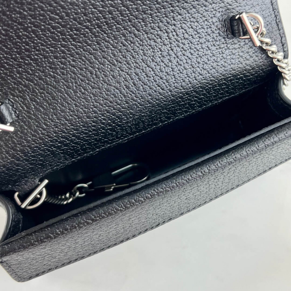 Gucci Dionysus GG Super Mini Bag in Black