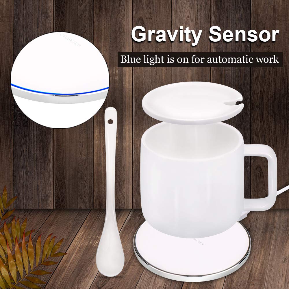 AriTan 2 in 1 Wireless Heating Mug ＆ Wireless Charger