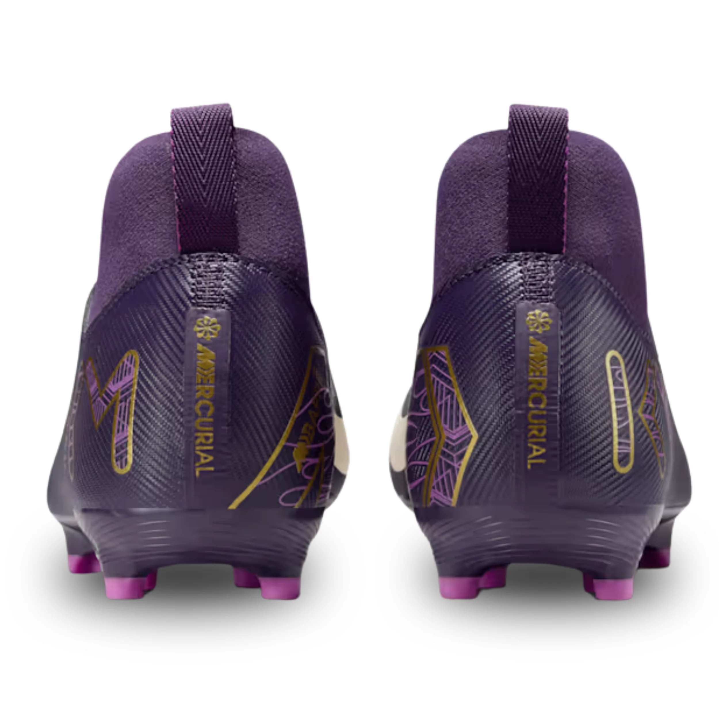 Nike Youth Jr. Zoom Superfly 10 Academy Kylian Mbappe KM FG/MG Soccer Cleats (Grand Purple/Pale Ivory)
