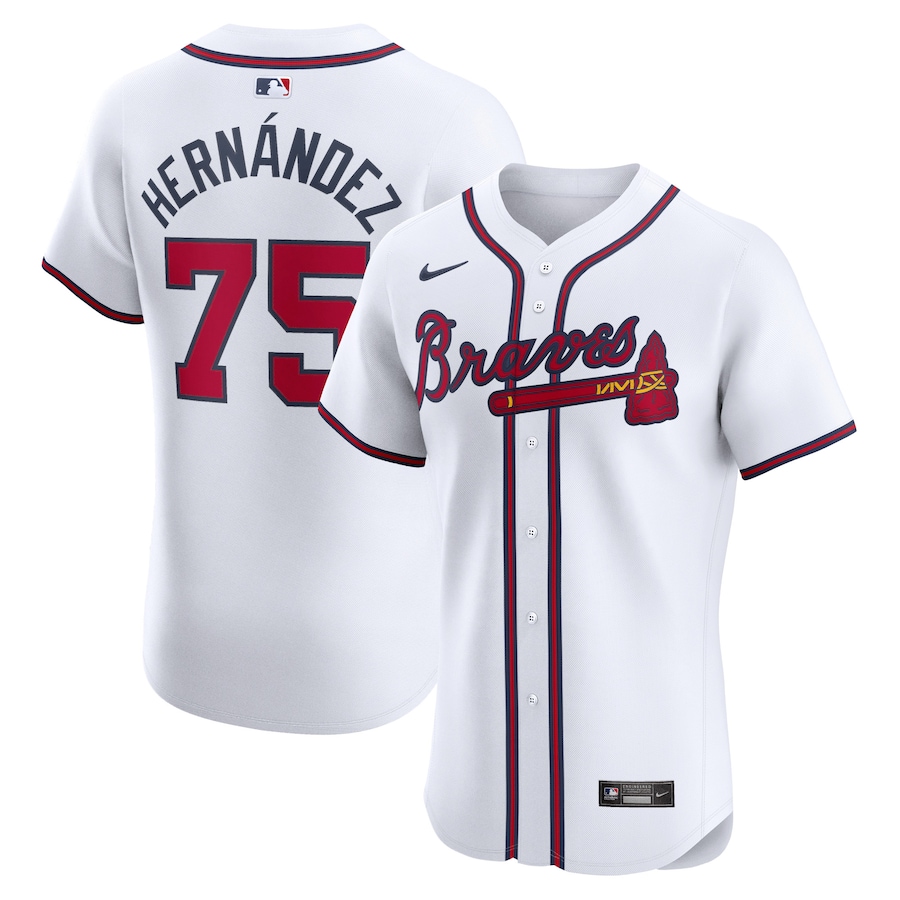 Daysbel Hernandez Atlanta Braves Home Elite Player Jersey White
