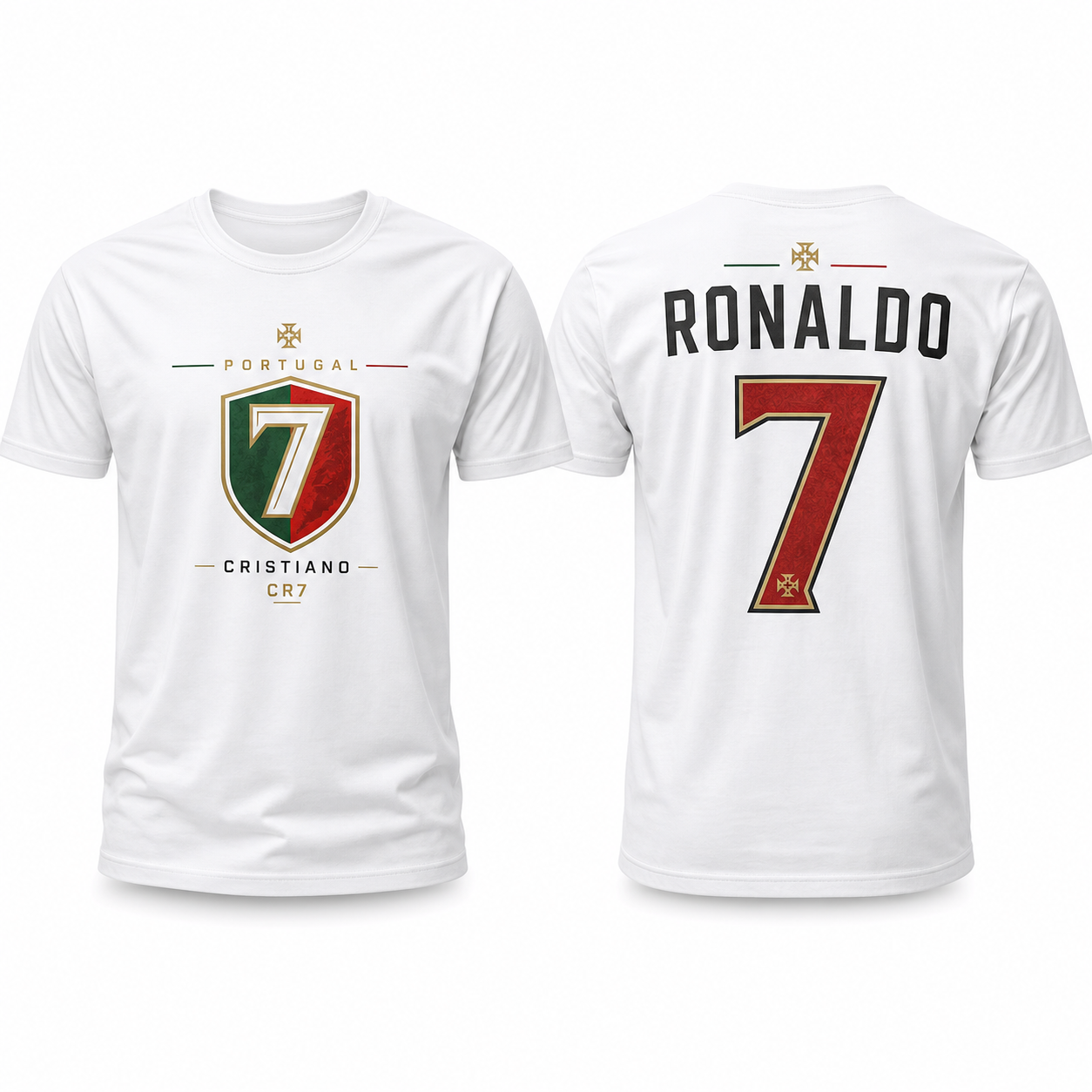 Cristiano Ronaldo Number Pure Cotton T-Shirt – Limited-Time Offer