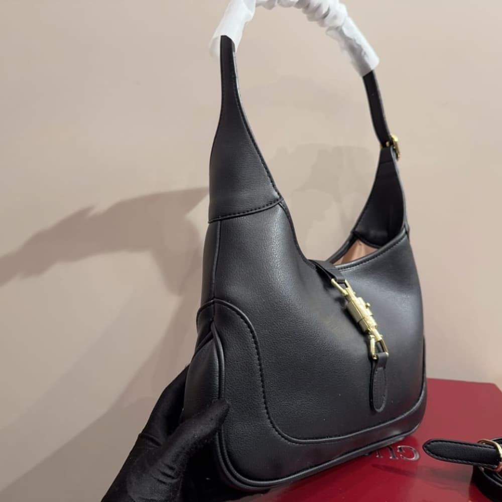 Gucci Jackie 1961 Medium Shoulder Bag Black 31Cm 863136 AAGDJ 1000