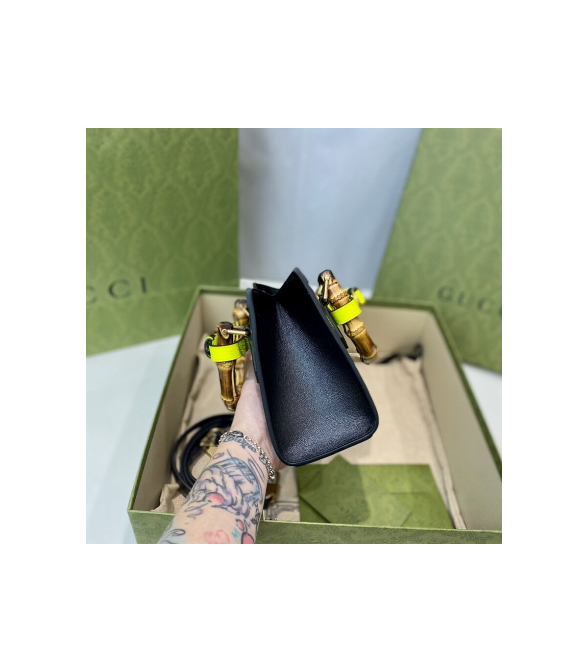 Gucci Diana Mini Tote Bag Black