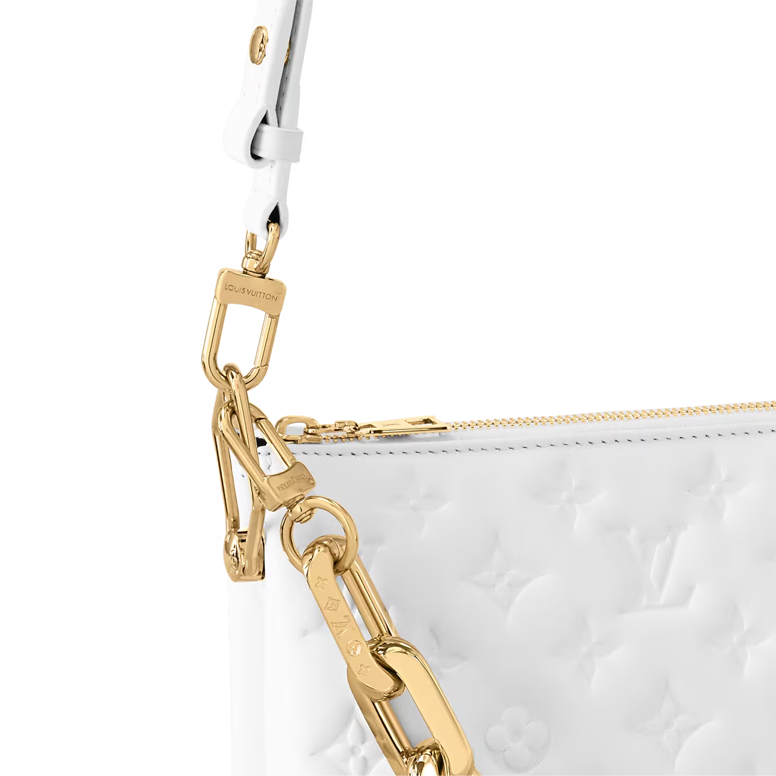 Louis Vuitton Coussin BB 22cm/8.7in Monogram Empreinte Leather White M20770 – Women