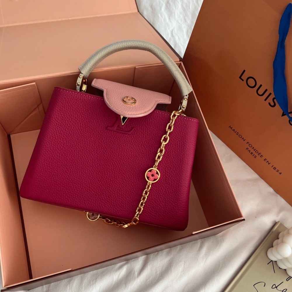 Louis Vuitton Capucines BB Bag Dark Pink 27Cm M20845