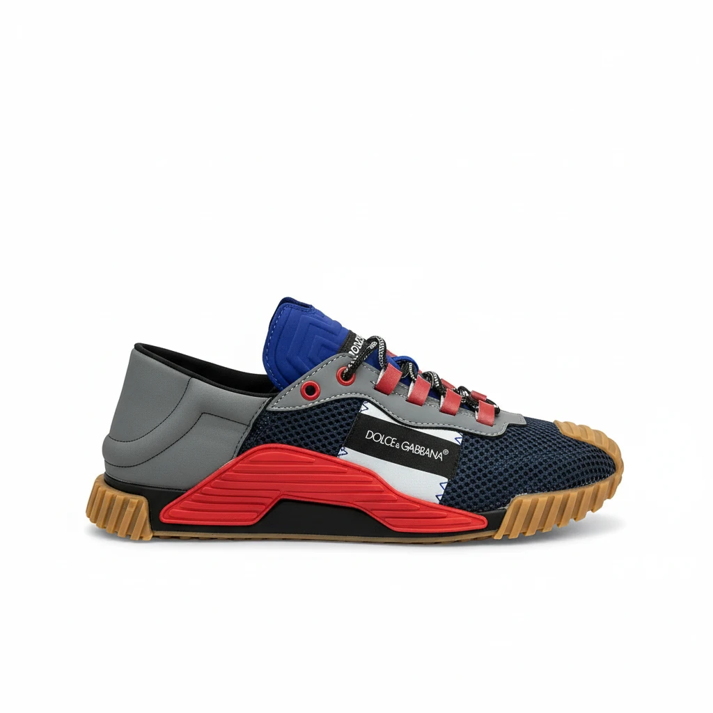 DOLCE & GABBANA Mixed-materials NS1 slip-on sneakers