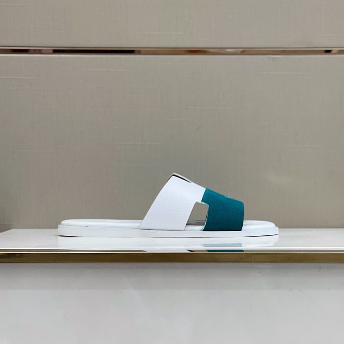 HERMES SANDAL IZMIR WHITE/BLUE